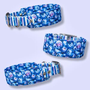 🫐Blueberry Bliss🫐(Biothane + Stof Halsband)